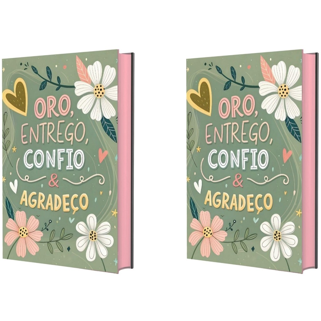 Kit Biblia Sagrada NVI - Oro, Entrego, Confio E Agradeço 2 Unidades
