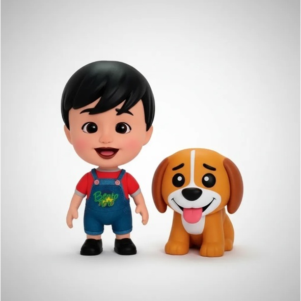 Boneco Infantil Articulado Bento E Totó 15cm — imagem 2 de 2