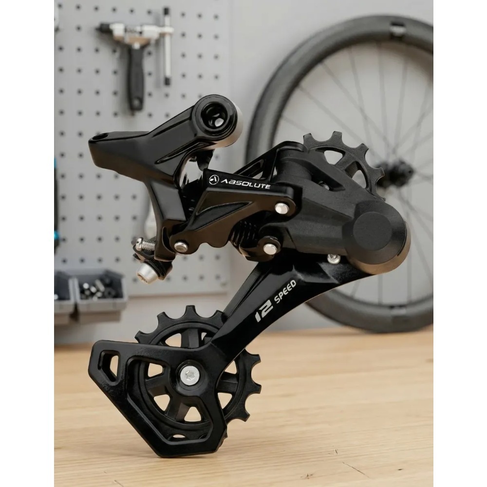 Cambio Traseiro Absolute Nero 12v Index Cage Longo 43d Bicicleta BIke Mtb Speed