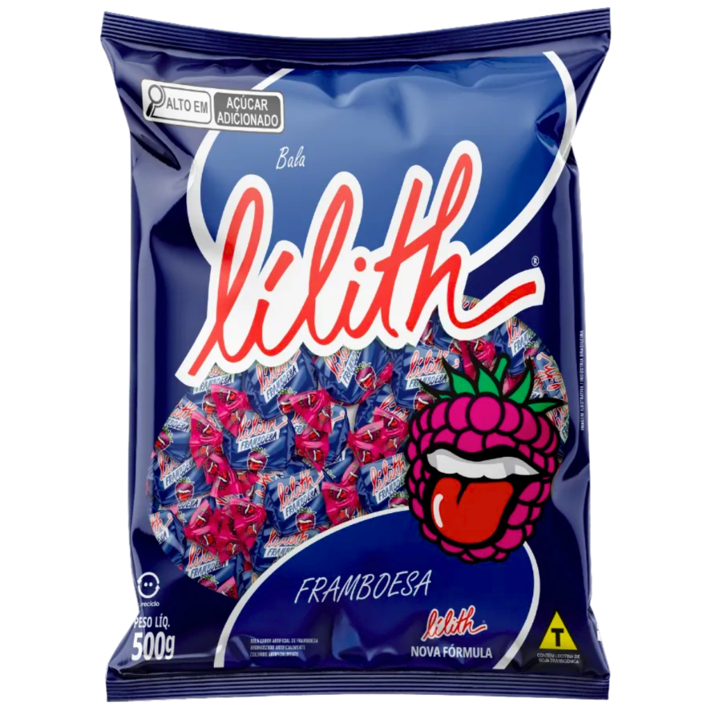 Balas Mastigáveis Framboesa Lilith 500g Cory