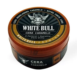 Pomada Modeladora Cabelo Caramelo 150g White Bull Fixação Forte