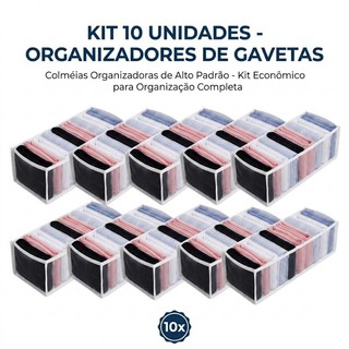 Kit 10 Colmeias Organizadoras P para Gavetas | Organizador de Roupas Íntimas, Roupas de B…