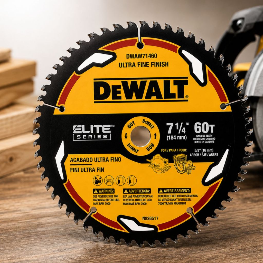 Lâmina Disco Serra Circular Dewalt Elite 7-1/4 60d Carbeto DWAW71460
