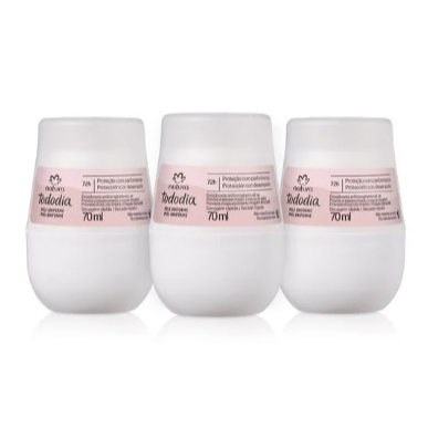 Desodorante Antitranspirante Roll-on Tododia 70ml Aclarar, Pele Uniforme , sem cheiro, erva-doce, ameixa