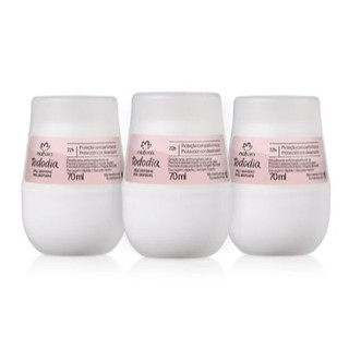 Desodorante Antitranspirante Roll-on Tododia 70ml Aclarar, Pele Uniforme , sem cheiro, erva-doce, ameixa