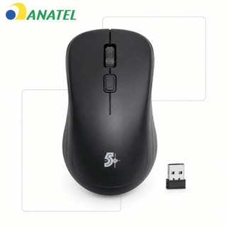 Mouse Sem Fio Wireless 2.4GHz 1000 DPI USB Plug And Play Notebook PC Computador Windows Mac Linux