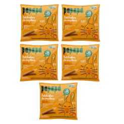 Kit 5x Papapá Palitinhos Vegetais 20g Cenoura Org Infantil