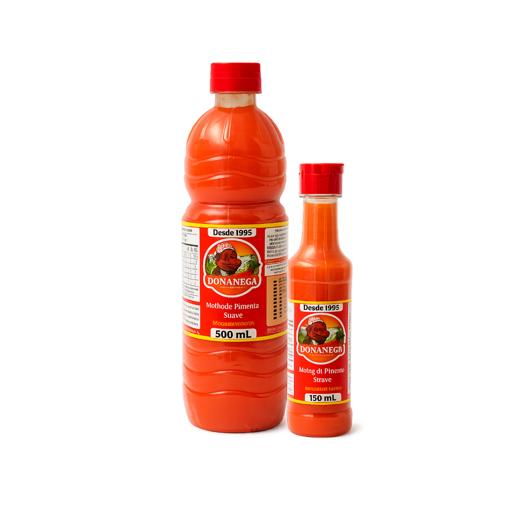 Molho de Pimenta Tradicional Suave Dona Nega 150ml e 500ml | Malagueta | Sem Glúten