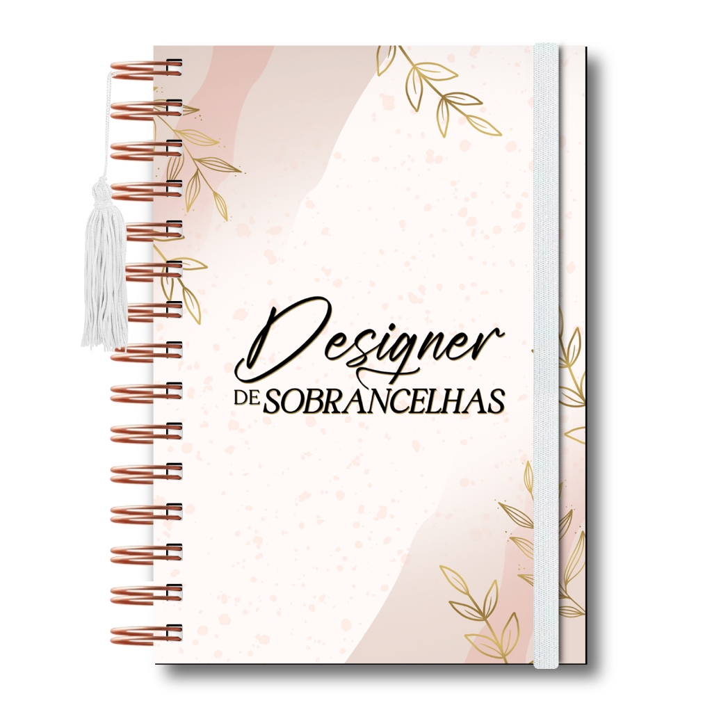 Caderneta Agendamento Designer de Sobrancelhas Caderno Agenda Design 365 Dias 30 em 30 Minutos