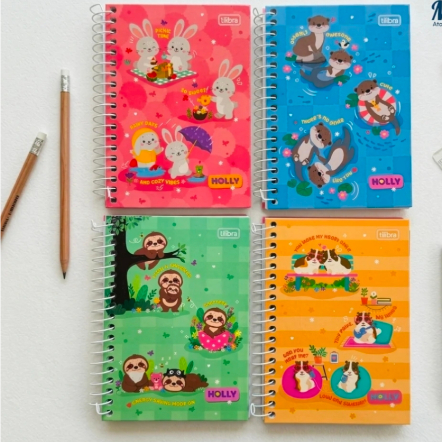 TILIBRA Caderno Esp. 1/8 Holly 80F SORTIDOS