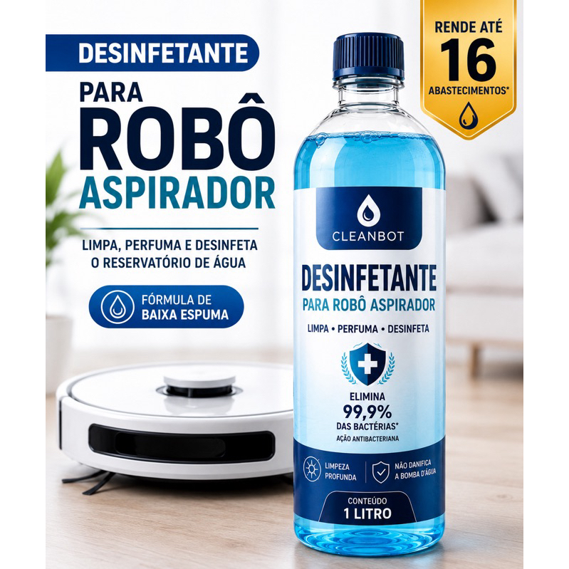 Desinfetante para Robô Aspirador 1 Litro