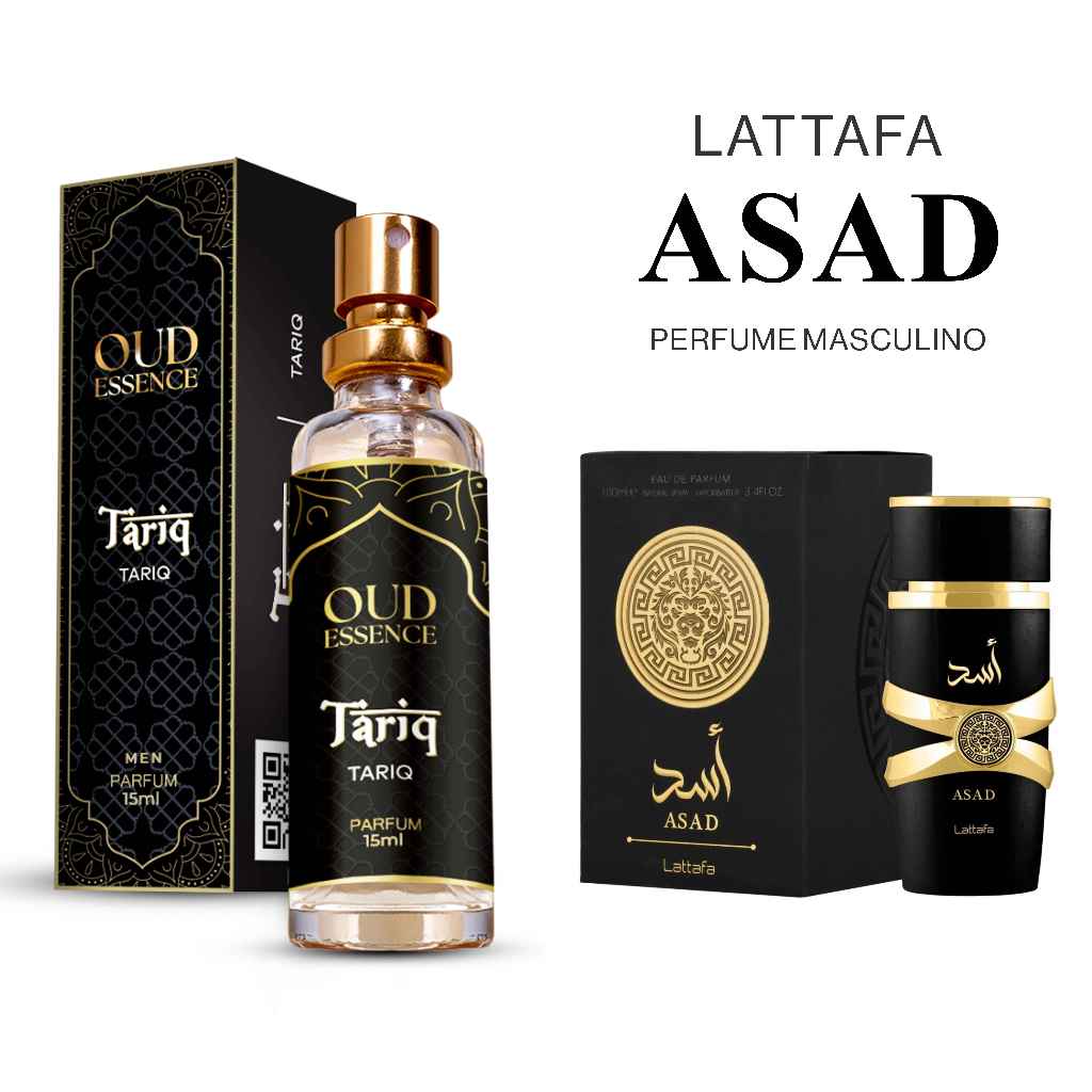 Perfume OUD Árabe TARIQ (ASAD LATTAFA) MASCULINO 15 ml