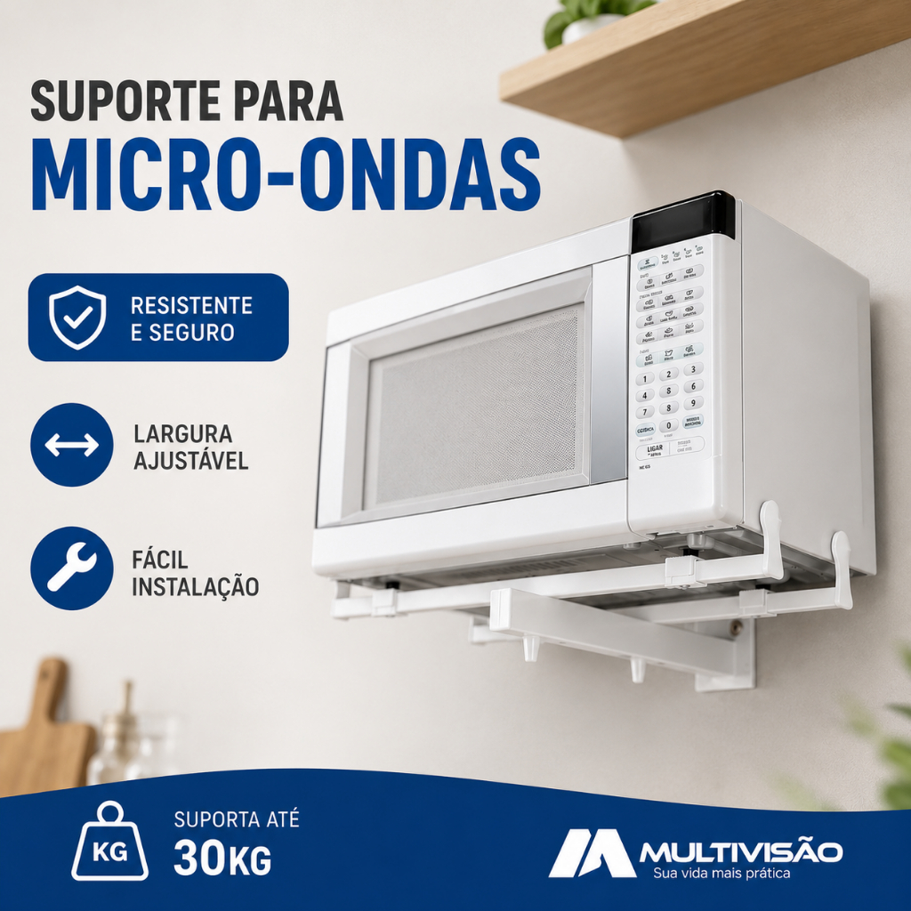 Suporte Microondas Forno Elétrico Parede Micro Ondas