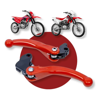 Manete Retráteis Honda Crf 230/250f Concept Amx Inquebrável - Preto Ou Vermelho