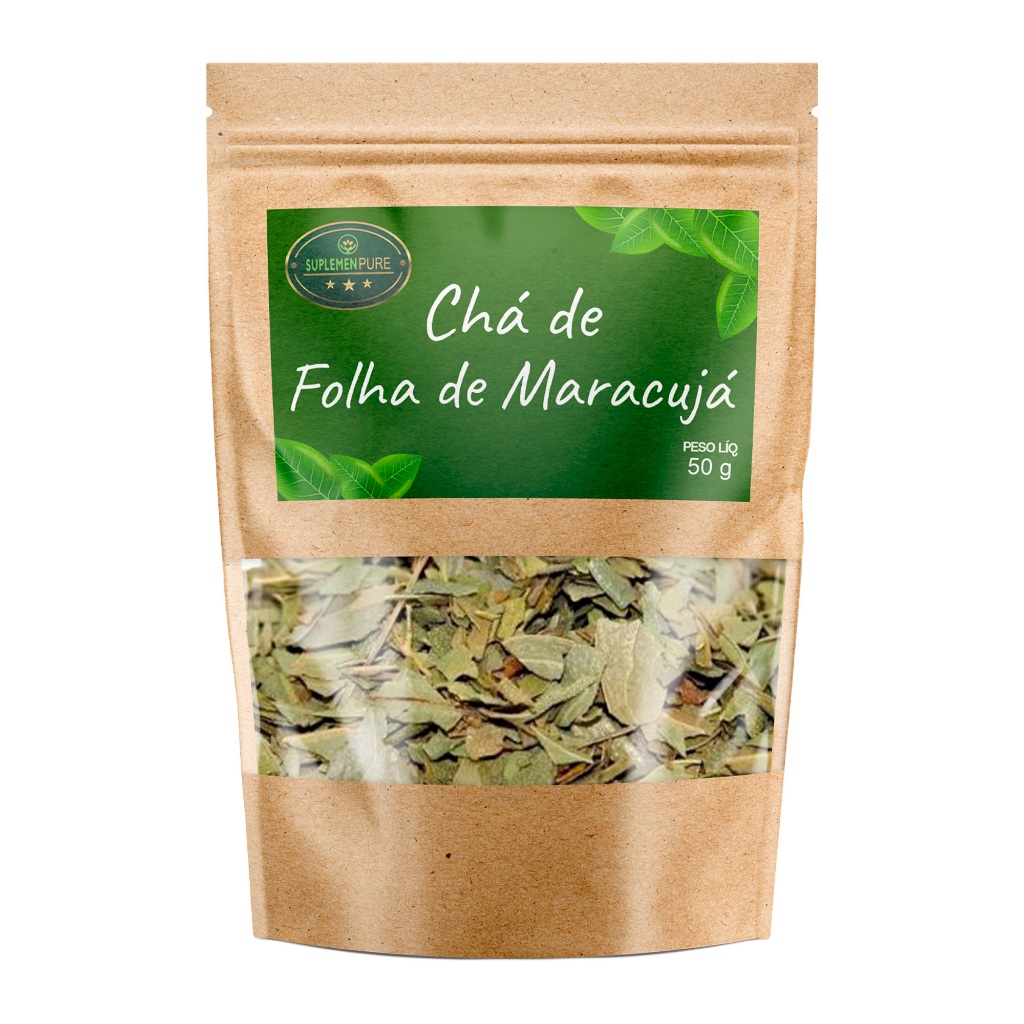 Imagem Chá De Maracujá Em Folhas 100% Natural Calmante Kit 1ou 2x