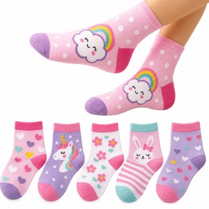 Kit Pares de Meias Infantil Menina Bebê Recém Nascidos