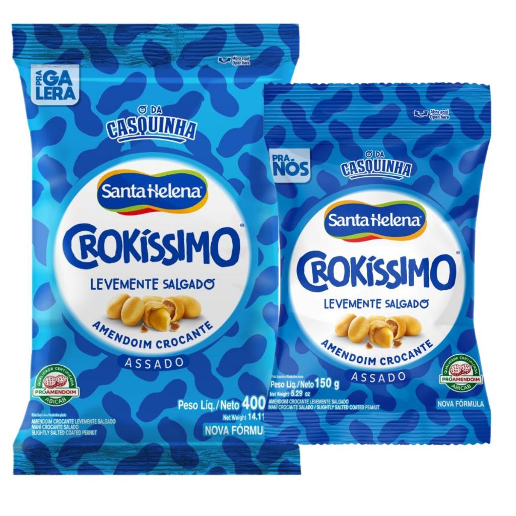 Kit Crokíssimo Amendoim Levemente Salgado 150g + 400g