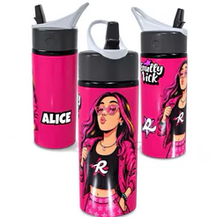 Garrafa Infantil Emilly Vick 600ml Alumínio Personalizada com Nome – Squeeze Escolar