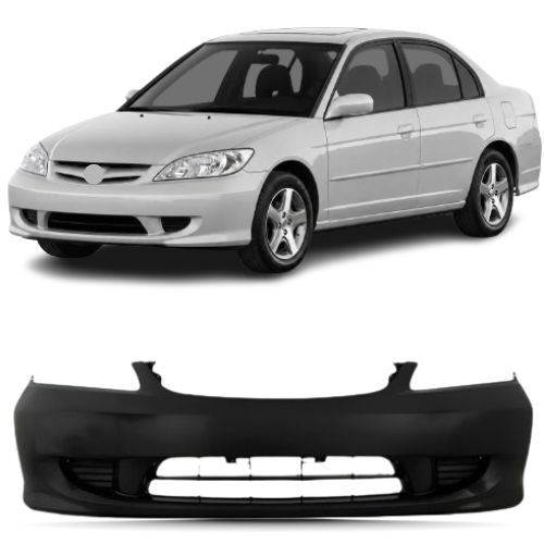 Parachoque Dianteiro Civic 2004 2005 2006 Sem Ressalto Placa 1ª Linha Novo