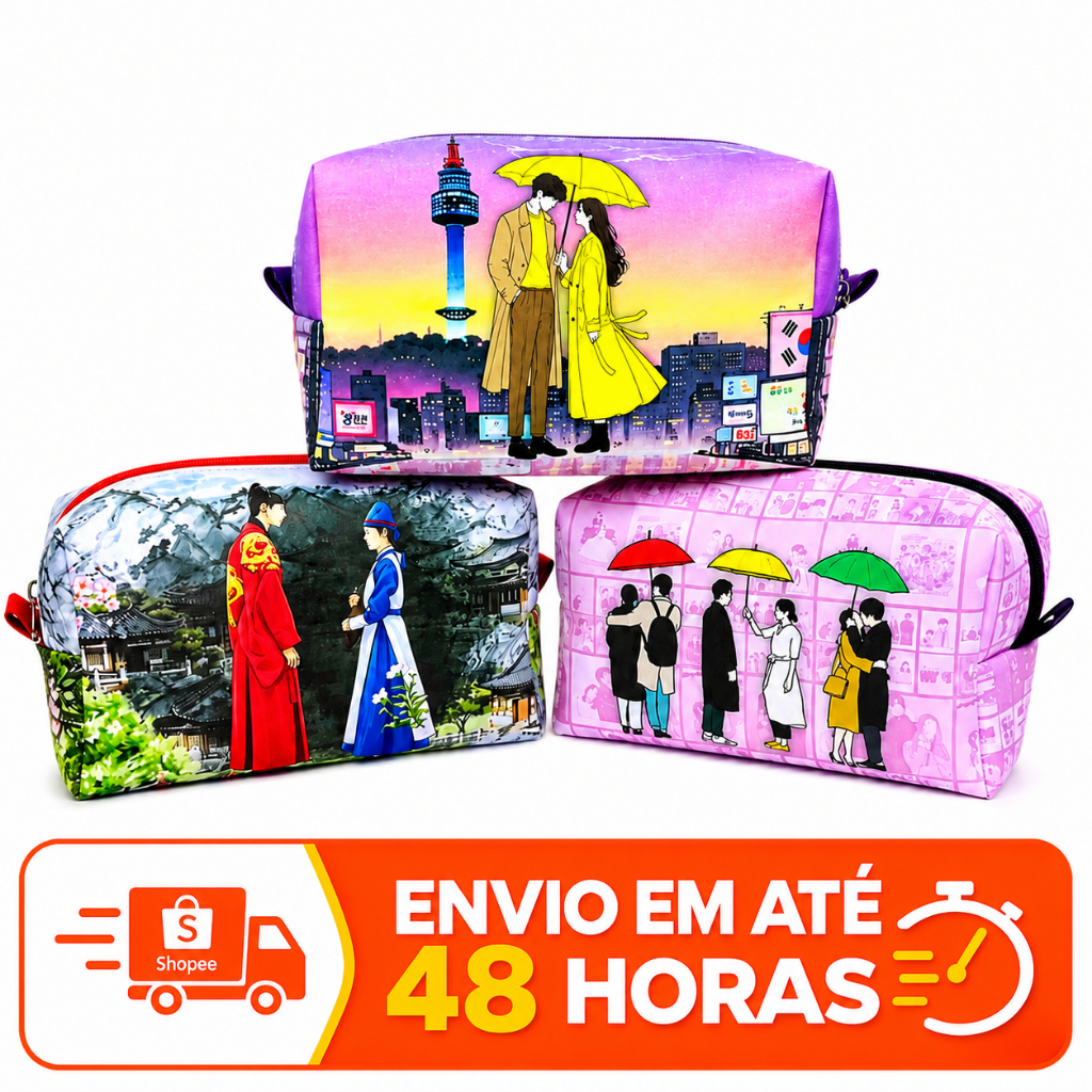 Necessaire Dorama K-Drama Personalizada Presente Criativo Transporte