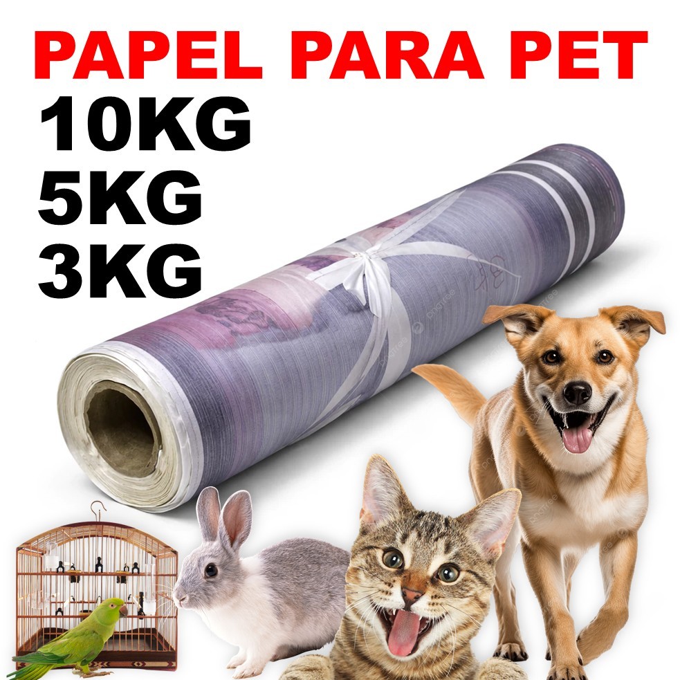 Papel Jornal PARA PETS Com 10KG | Tapete Higiênico para Cães, Gatos, Pássaros | Jornal Grande 66x96cm Descartável