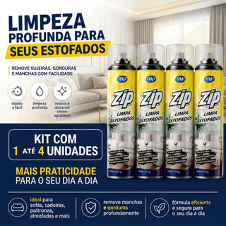 Espuma Limpeza Spray Zip Clean Limpa Sofá á Seco Estofados Banco de Carro Limpeza Profunda