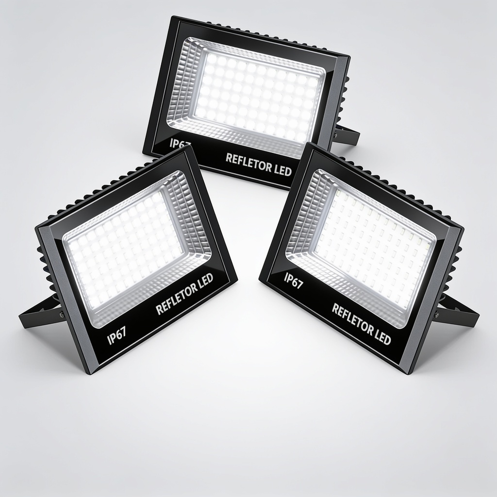 Kit 3 Holofote Led 100w Branco Avery Bivolt Alta Potência Externo Holofote Led Potente Refletor Bivolt Versátil