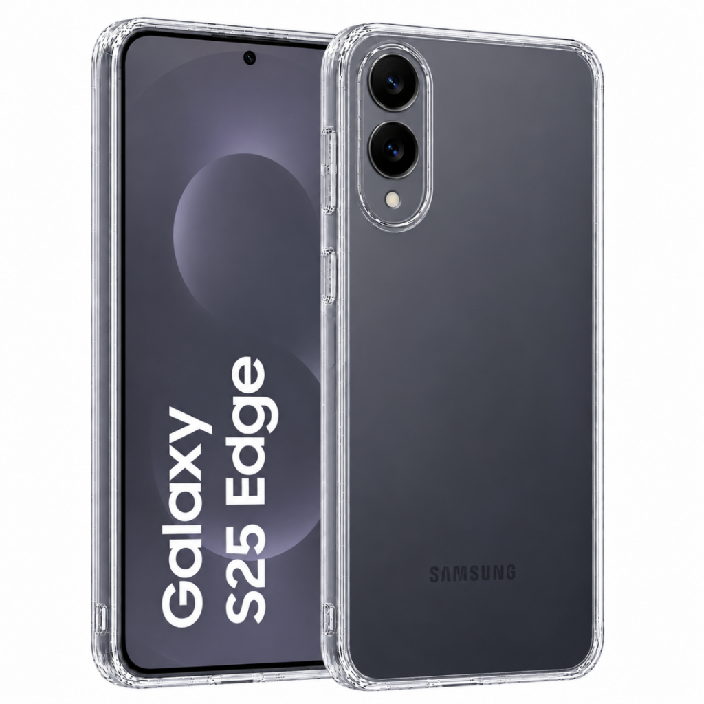 Capa Capinha Anti Impacto Para Samsung Galaxy S25 Edge Transparente Anti Shock  Reforçada Proteção Câmera