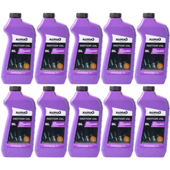 Kit 10L Óleo De Motor Mineral Radnaq 20W50 API SL 1 Litro