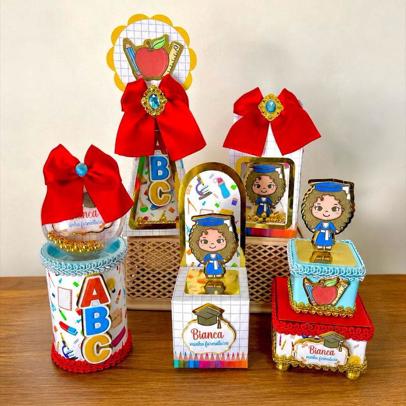 Kit Personalizados de Luxo ABC FOMATURA todos os temas | Caixas Personalizadas Festa Infantil lembrancinhas