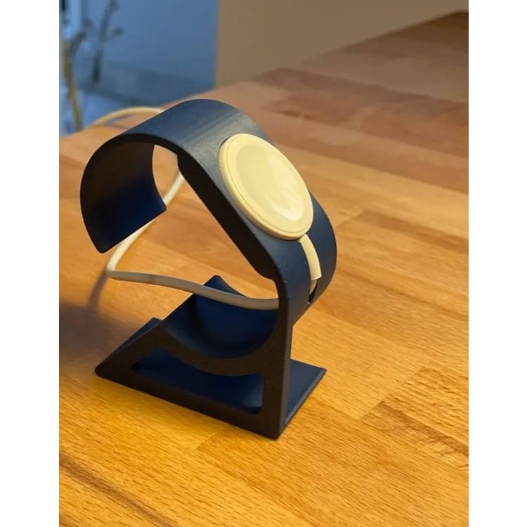 Suporte de Carregamento para  relogio Apple Design Elegante e Compacto para Disco de Carregamento e Cabo por Trás