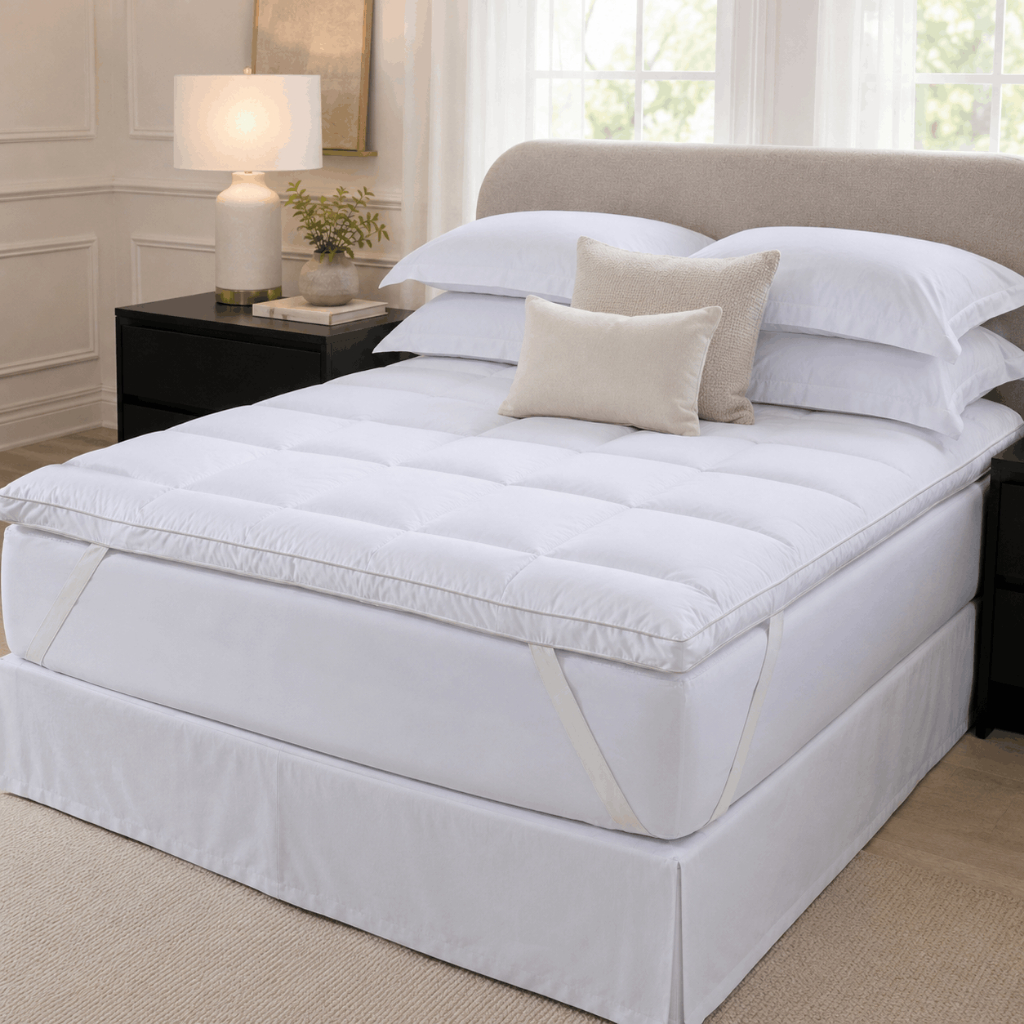 Pillow Top Casal\Queen\King\Solteiro 700g/m² 400 Fios Toque de Pluma Acolchoado Com Elástico Andreza