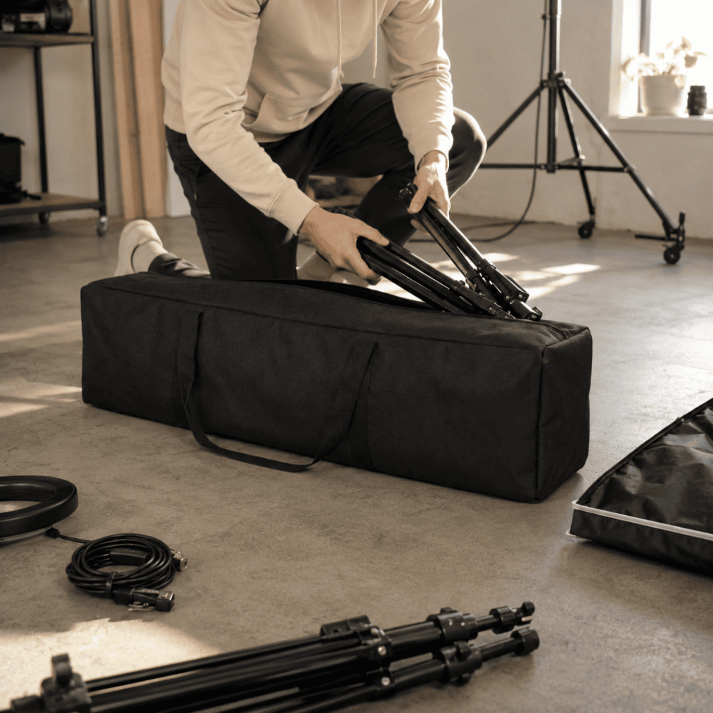Bolsa Para Tripé De Iluminação Foto e Vídeo Estúdio Equipamentos Fotográficos Reforçada