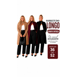 Sobretudo Feminino Plus Size Casaco Gola alta Estilo Cardigã Capa Poncho Grande manga Longa Roupa de inverno preto