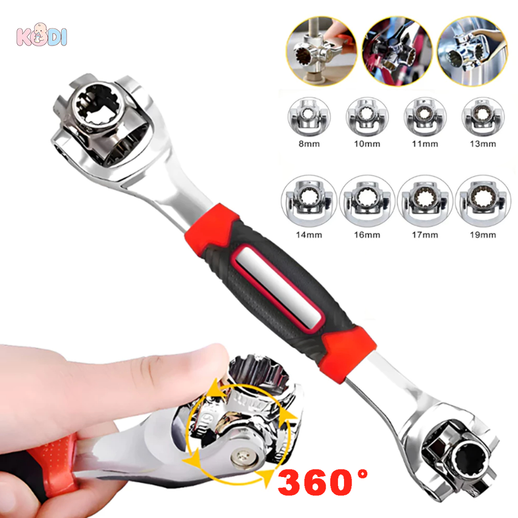 Chave 48 Em 1 Multifuncional 360° Universal Tigre Soquete Profissional -F3