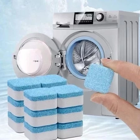 1 unidade de  Limpador Pastilha de máquina de lavar roupa, comprimido efervescente sólido para remover manchas — imagem 1