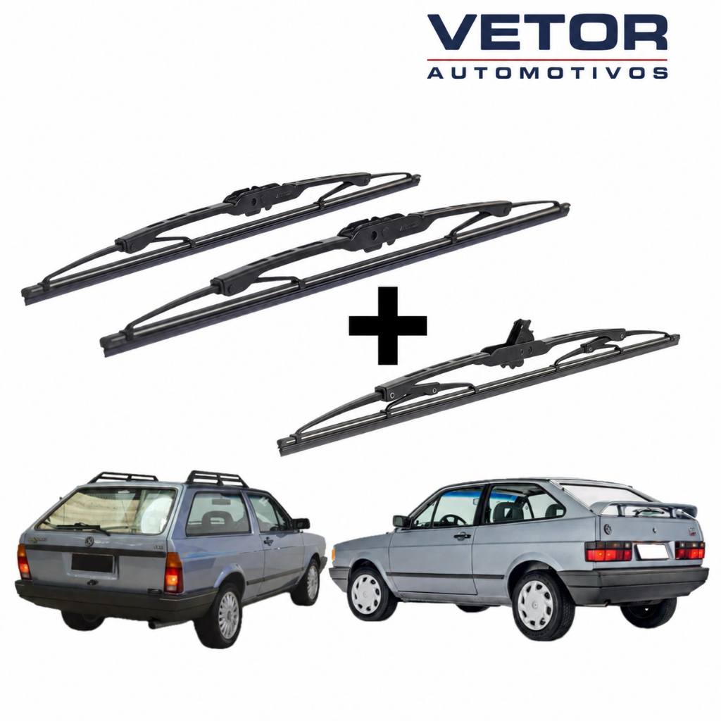 Kit 3 Palhetas Premium Gol / Parati / G1 / Quadrado (1980 a 1994) ORIGINAL Vetor