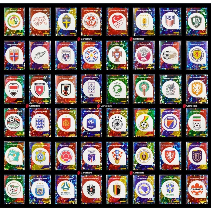 Figurinhas Escudo Seleção 01 Copa do Mundo 2026 Original Panini Avulsas - Escolha a Sua