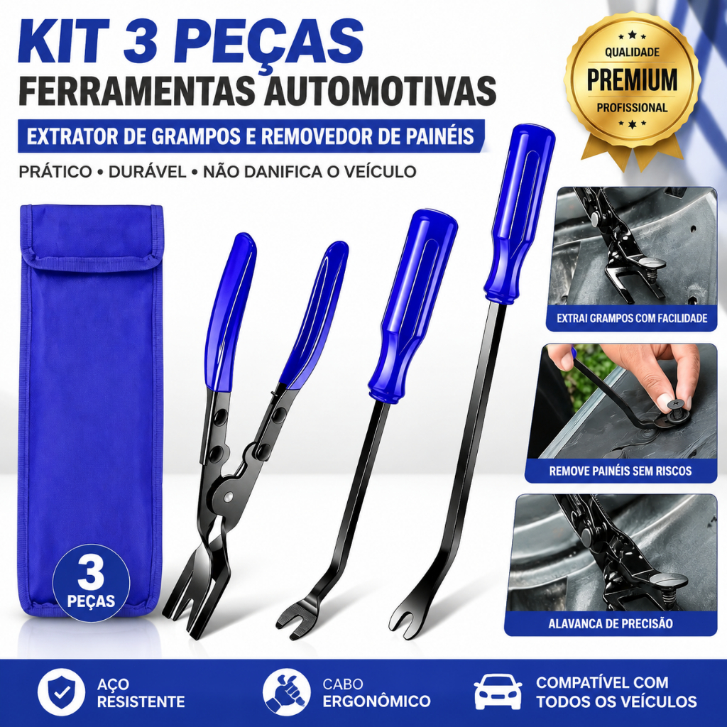 Kit 3 Peças Removedor De Anéis De Pressão Ferramenta Remoção De Clip Alta qualidade，Ferramentas de reparo
