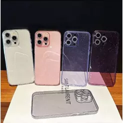 Capa de Celular Silicone/Glitter na câmera Motorola G15/G17/G56/G67/G77/G86