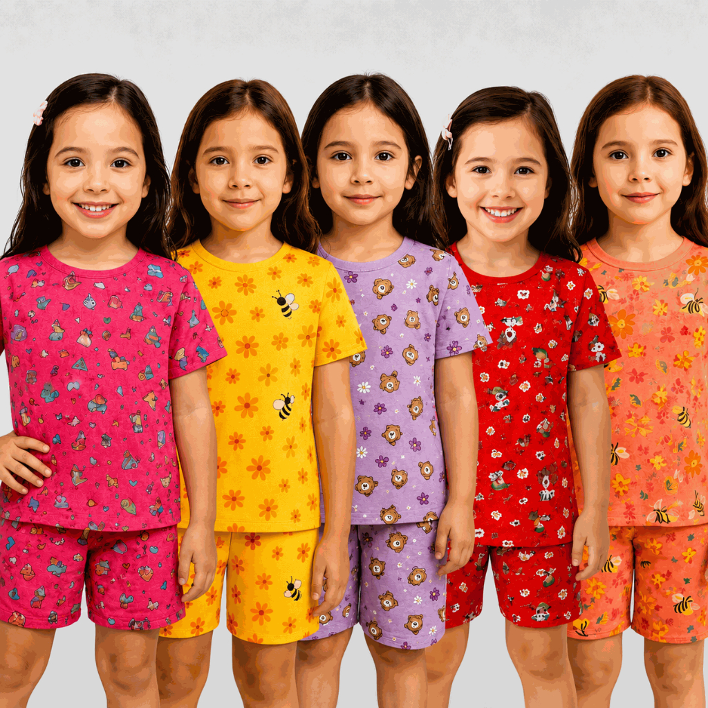 Pijama Infantil Menina Conjunto 2 Peças 100% Algodão Suedine Manga Longa Antialérgico Roupa de Dormir