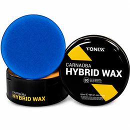 Cera Hybrid Wax 120ml Carnaúba Automotiva Aplicador Vonixx