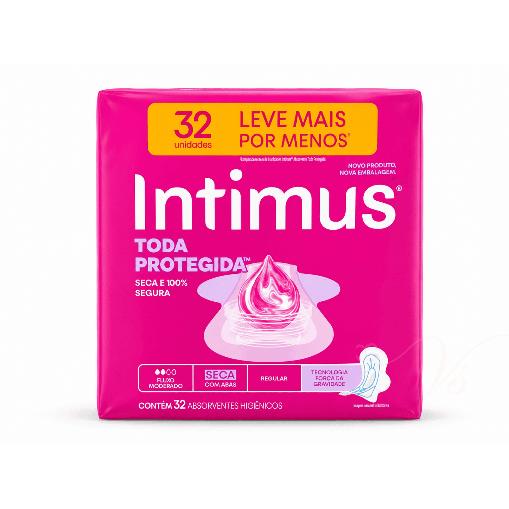 Absorvente Tripla Proteção Seca com Abas Intimus 32 Unidades