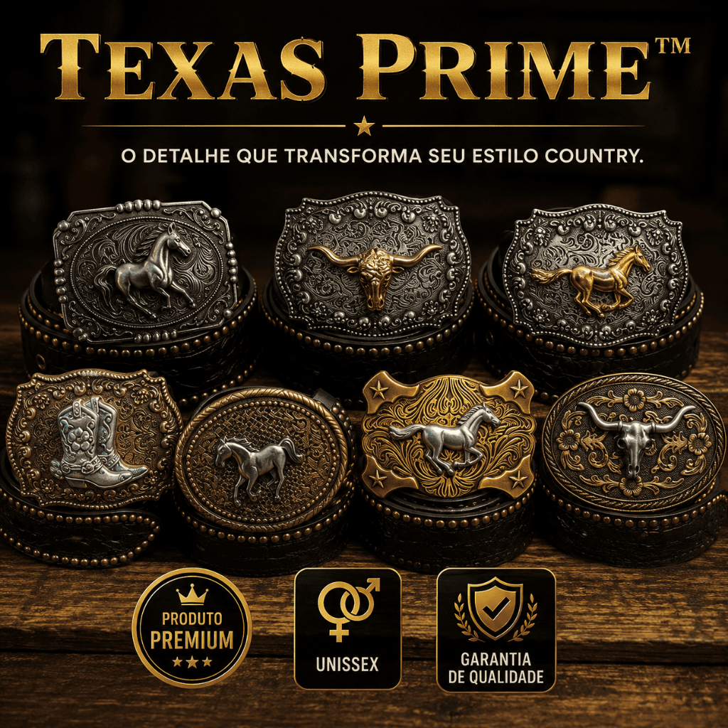 Cinto Cowboy Unissex com Fivela Grande | Rodeio e Festa Country Cavalo