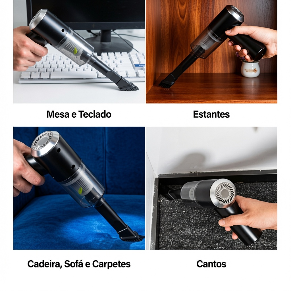 Mini Aspirador Portatil Recarregavel Usb C Portátil