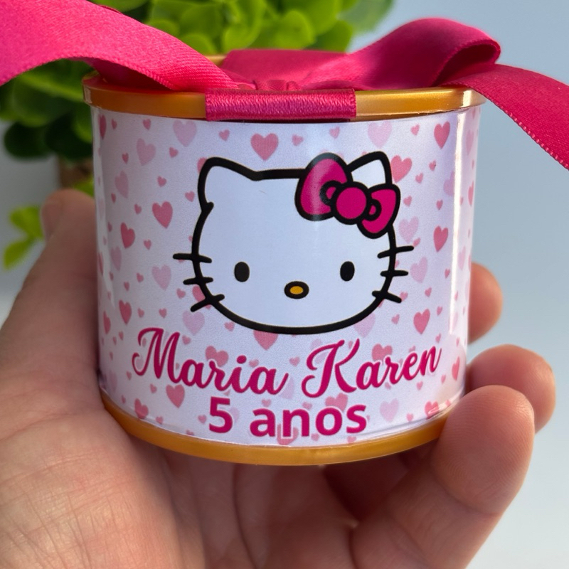 Tubolata Personalizada 5x6 Lembrancinha Maternidade Festa Infantil Hello Kit