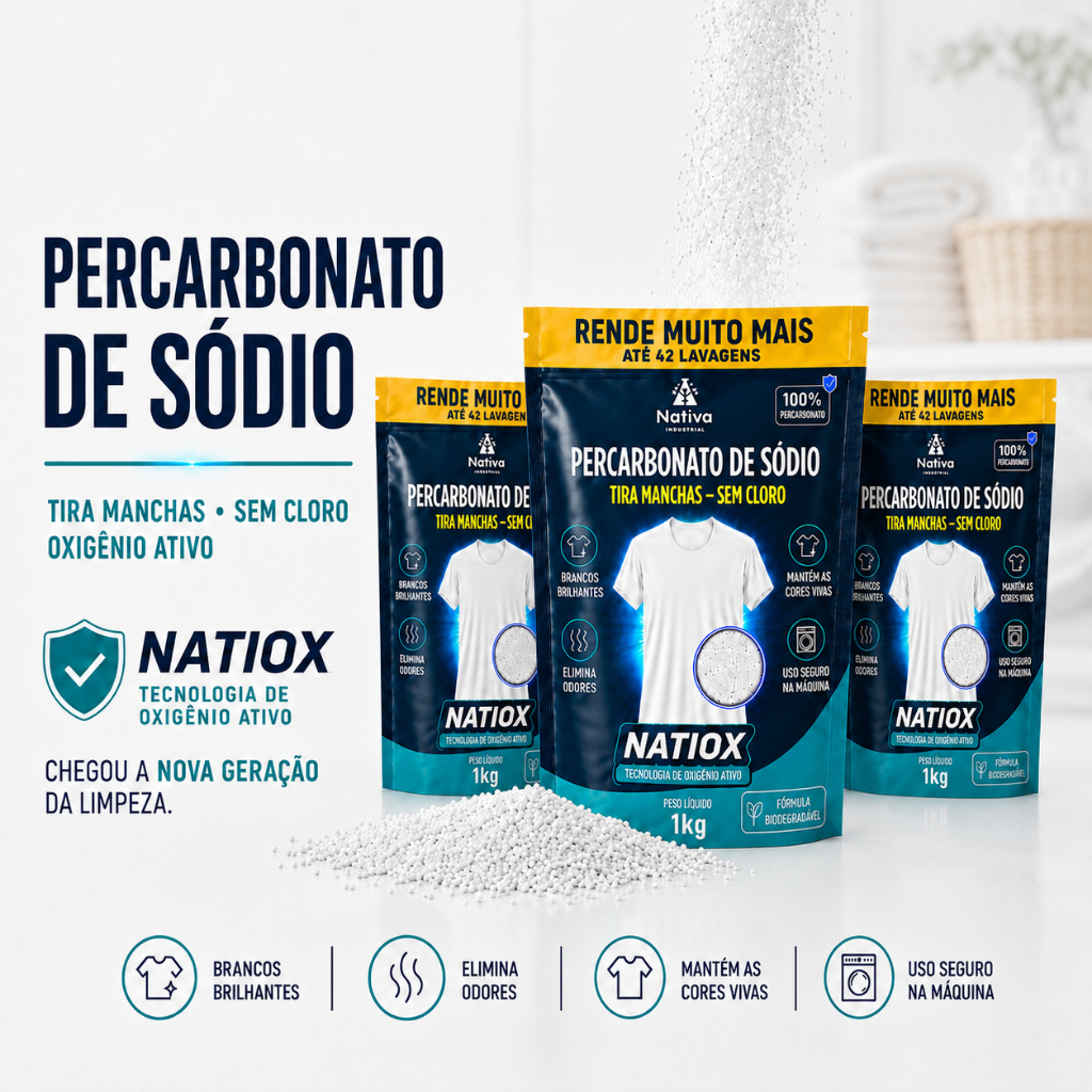 Percarbonato De Sódio Limpador Clareador Tira Manchas - 3kg