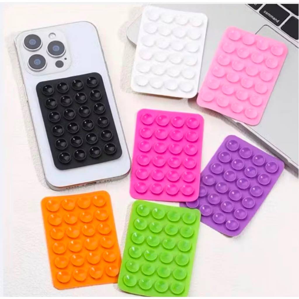Nova Ventosa De Silicone Adesivos Quadrados Antiderrapantes Para Suporte De Telefone