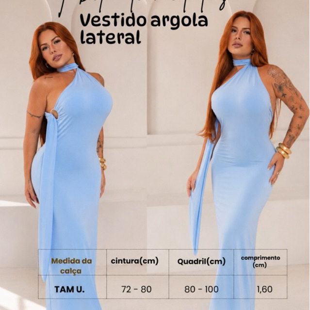 Vestido Amarração no pescoço ombro só com argola lateral, vestido Réveillon cores diversas transpassado carnaval
