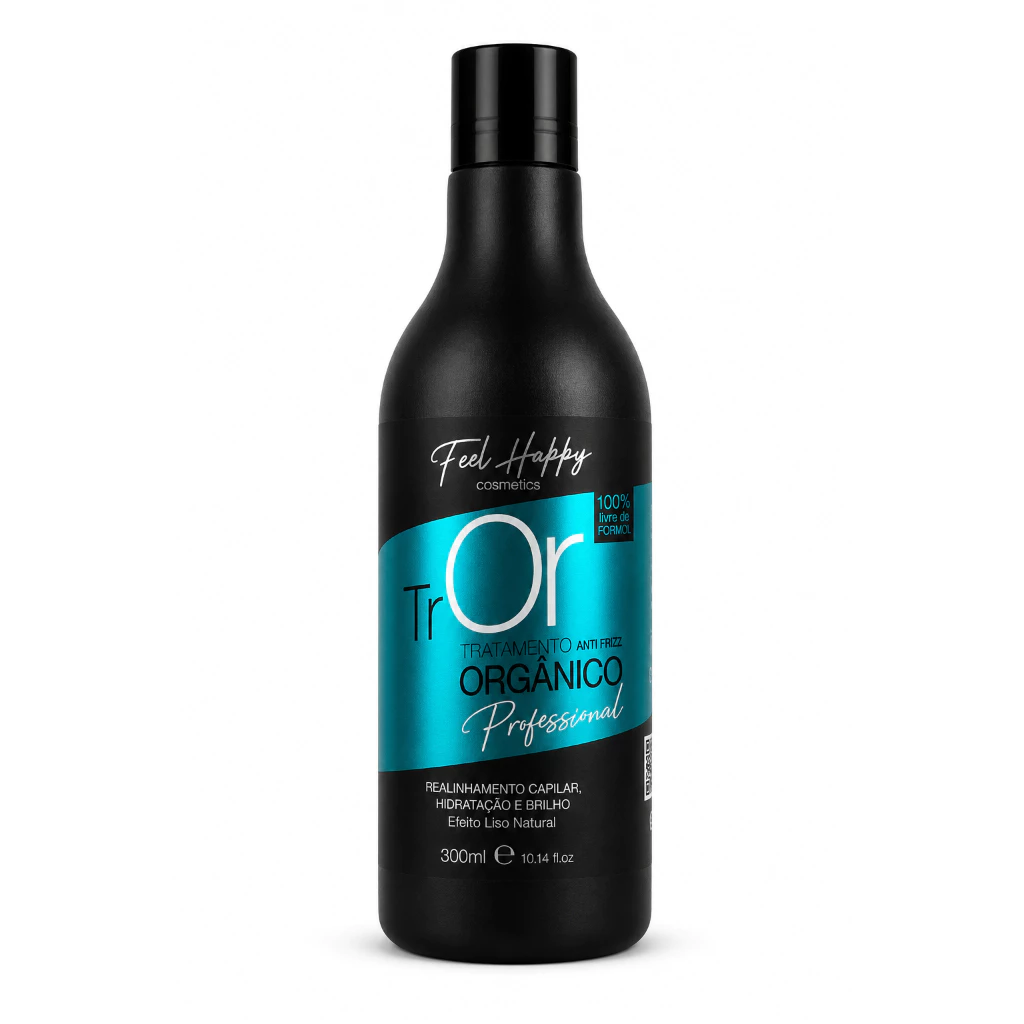 Escova Progressiva Sem Formol Orgânico Anti Frizz 300ml Feel Happy